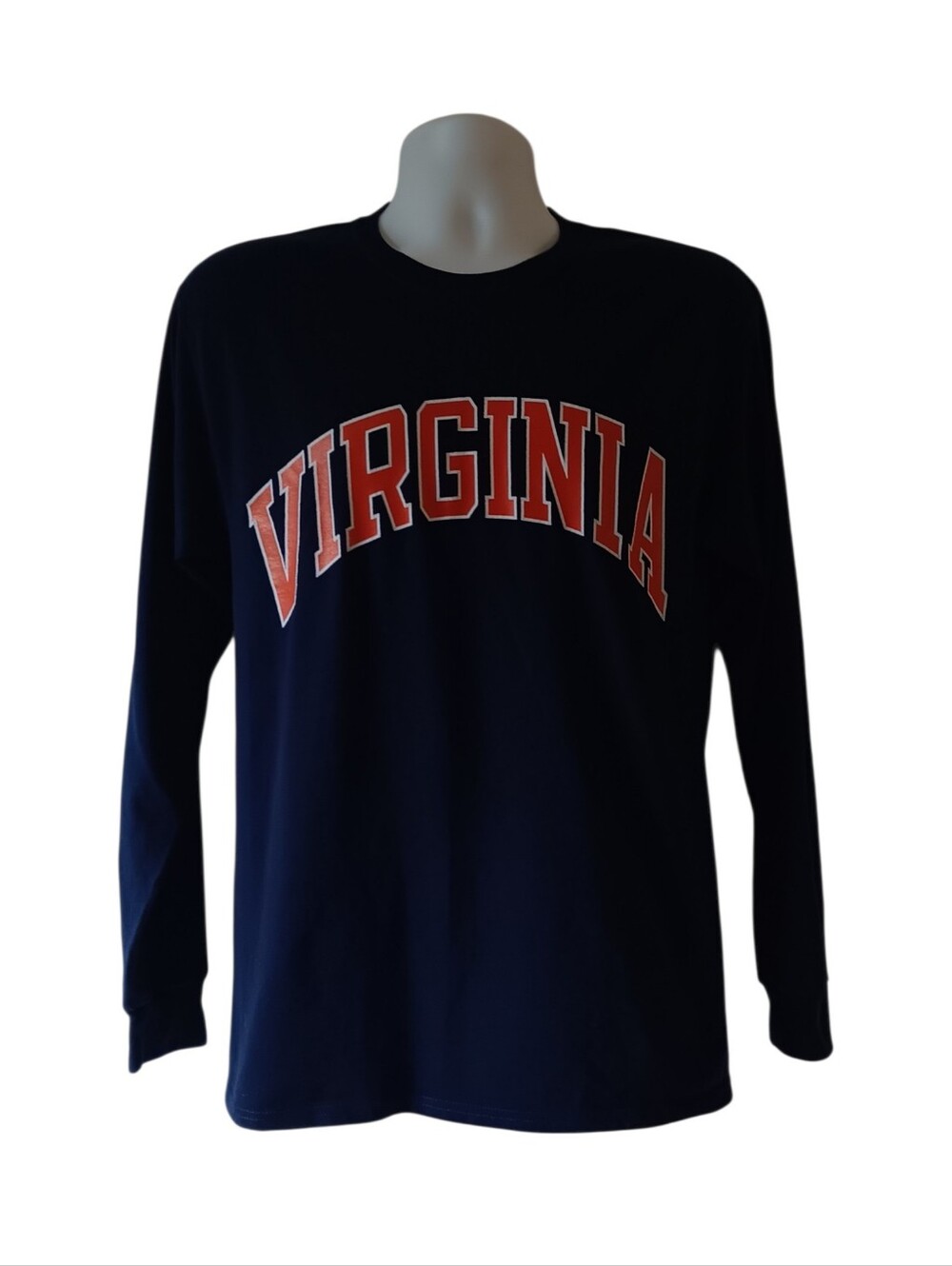 Virginia Cavaliers men's navy blue long-sleeve graphic t-shirt size M